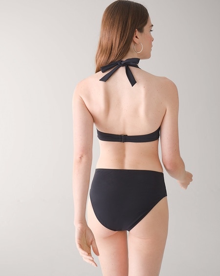 Shop White House Black Market Crossover Underwire Bikini Swim Top In Black