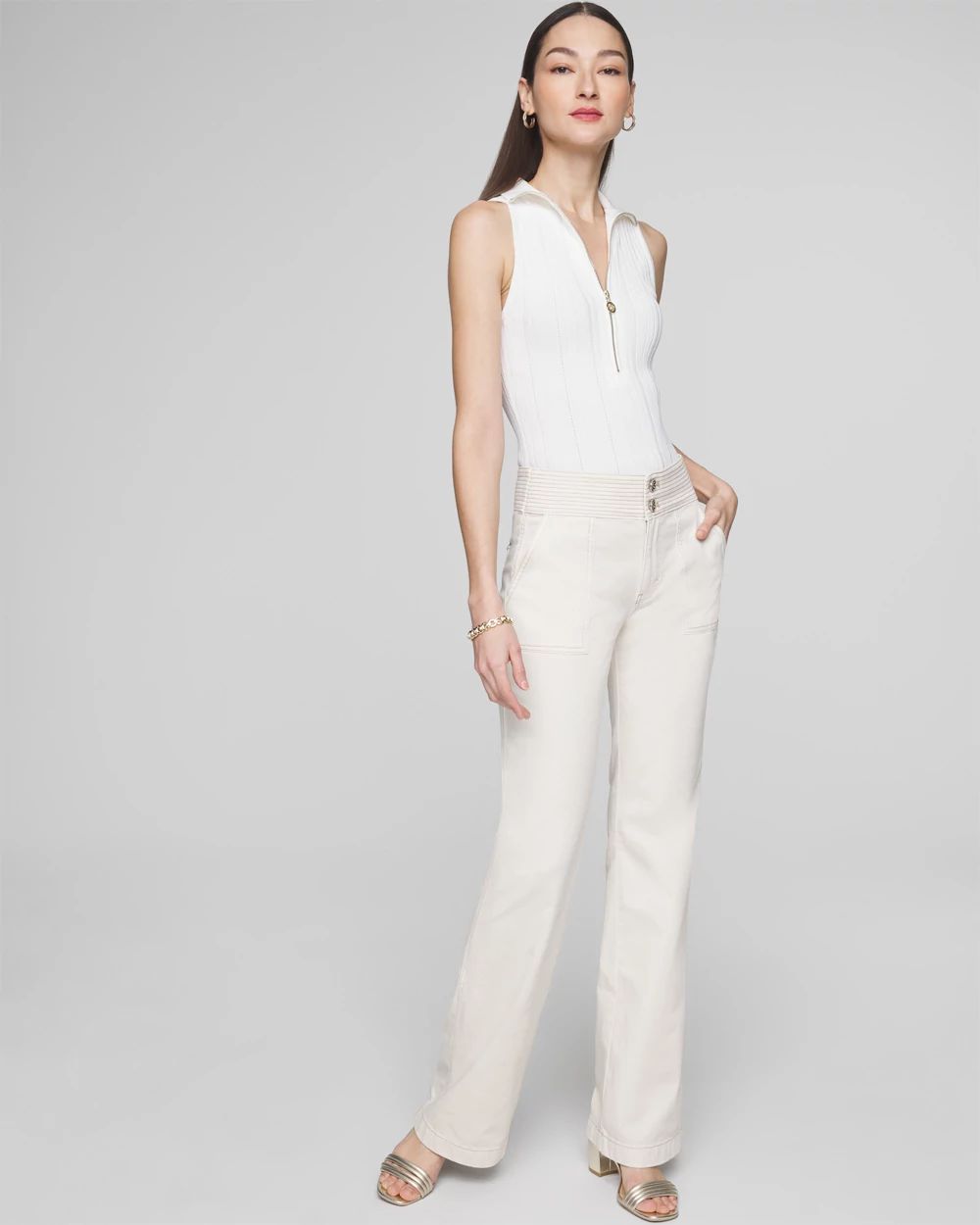 Extra High-Rise Pret Trapunto Trouser