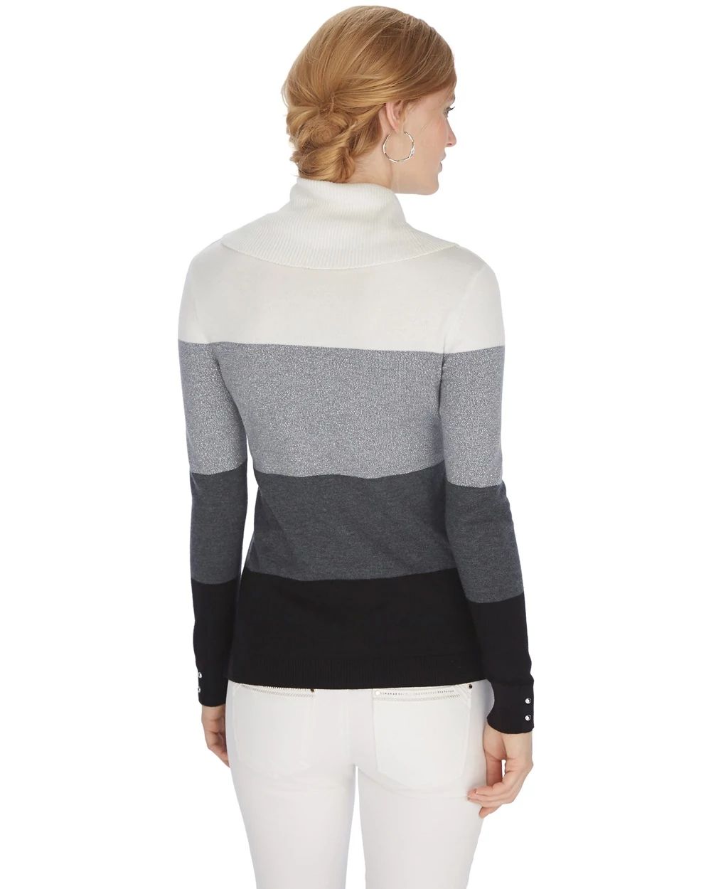 Long Sleeve Colorblock Stripe Pullover click to view larger image.