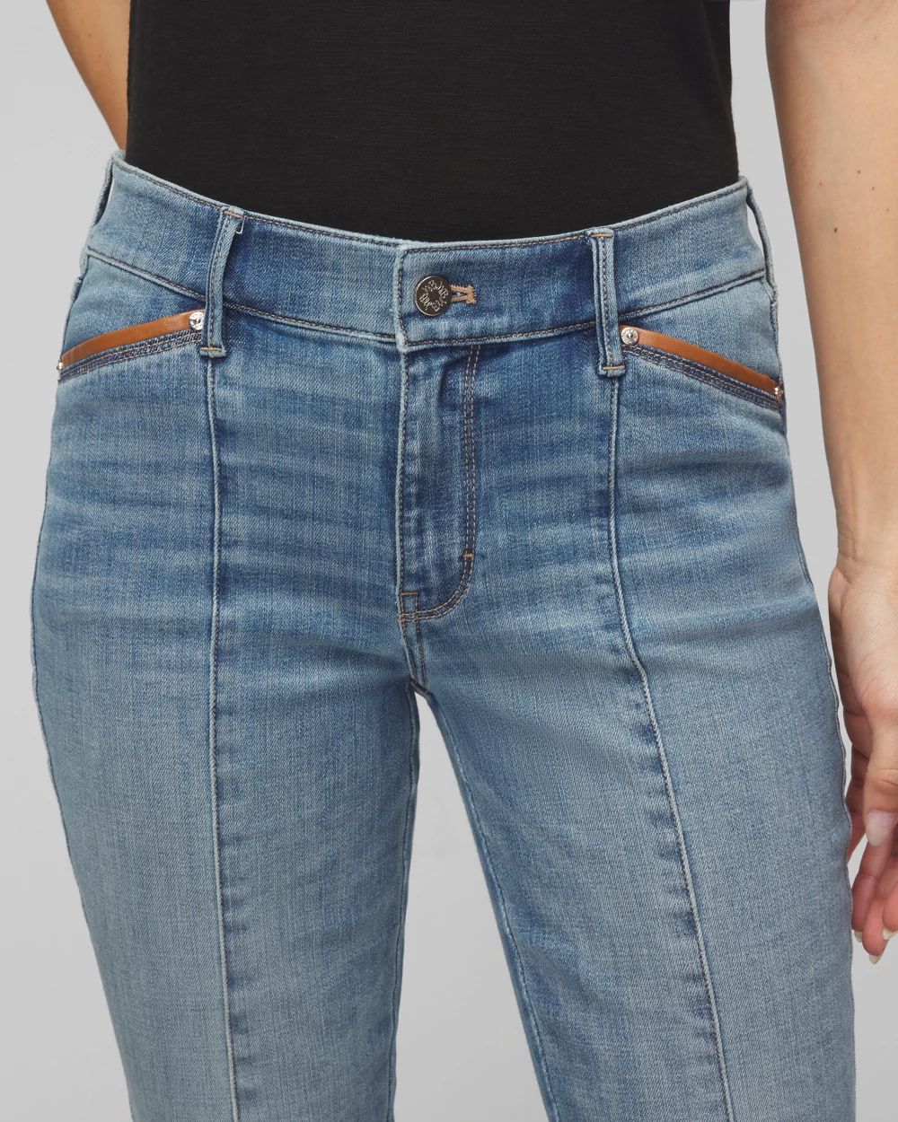 Mid-Rise Everyday Soft Pocket Skinny Ankle Jeans