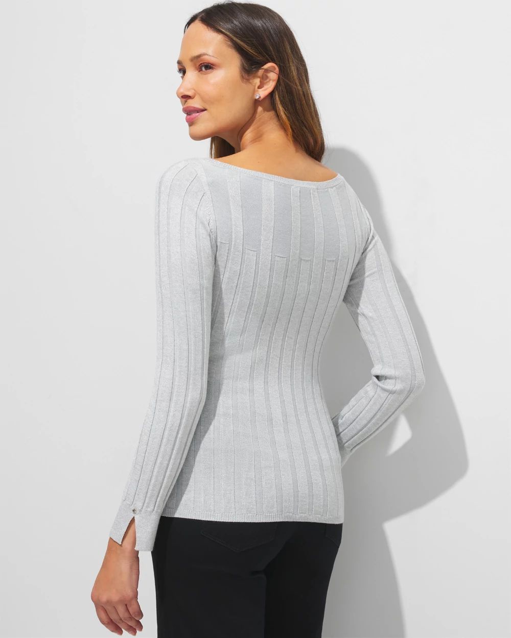 Outlet WHBM Boat-Neck Pullover Sweater