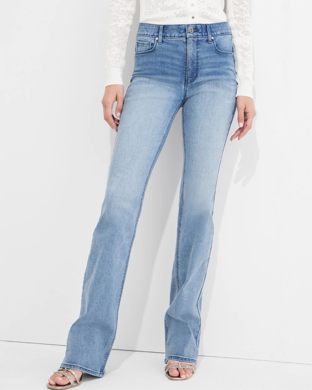 Outlet WHBM High-Rise Skinny Flare Jeans