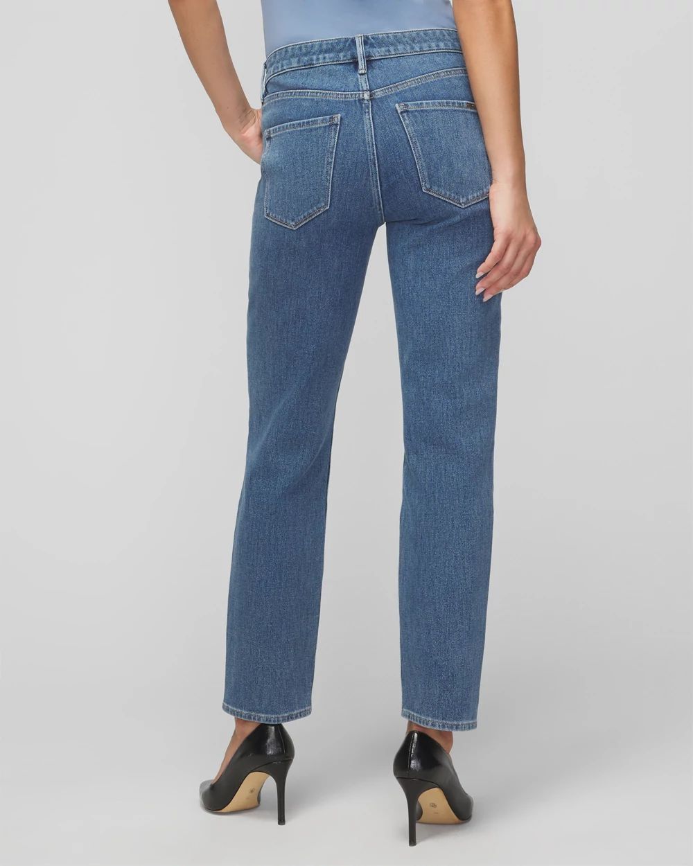 High-Rise Cargo Straight Jean