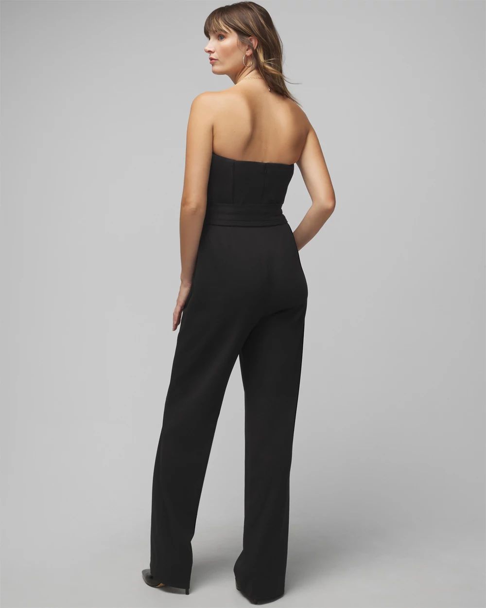 Strapless Belted Jumpsuit