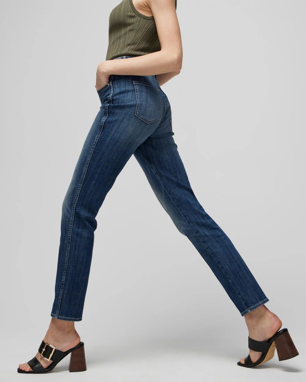 High-Rise Everyday Soft Denim  Straight Jeans