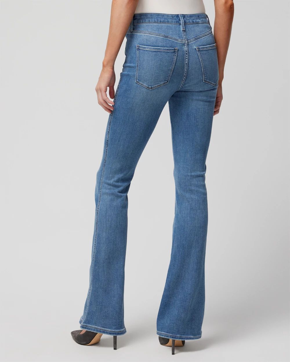 High-Rise Everyday Soft Denim  Skinny Flare Jeans