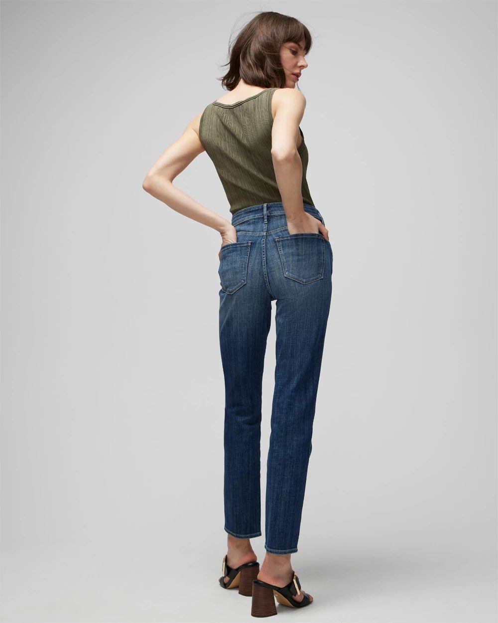 High-Rise Everyday Soft Denim  Straight Jeans