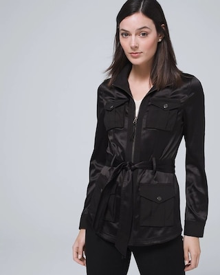 Soft Utility Jacket with Removable Belt