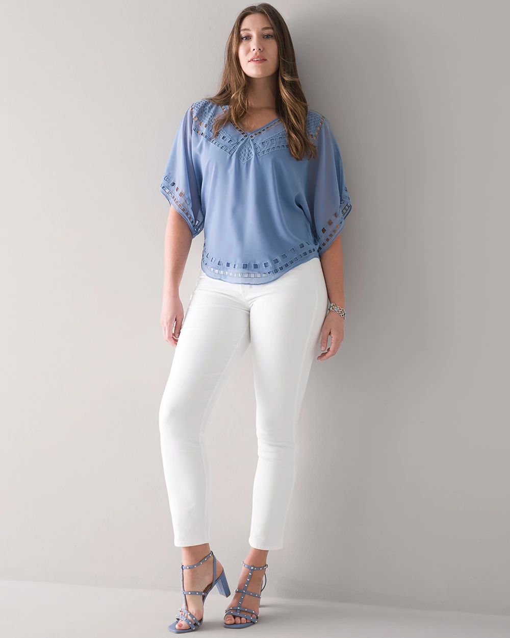 Curvy High-Rise Straight White Jeans