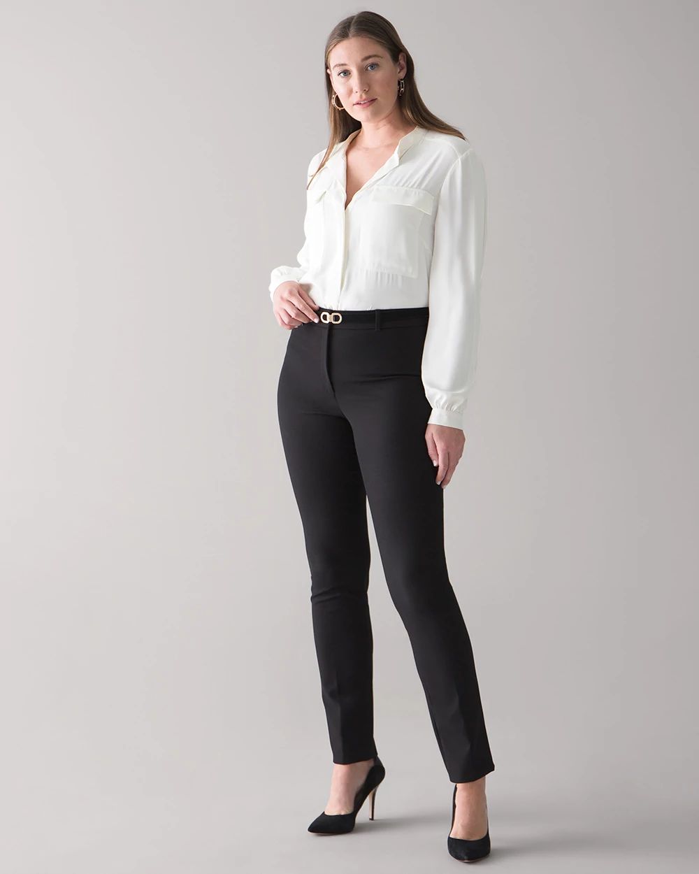 Curvy WHBM® Elle Slim Trouser Comfort Stretch Pant