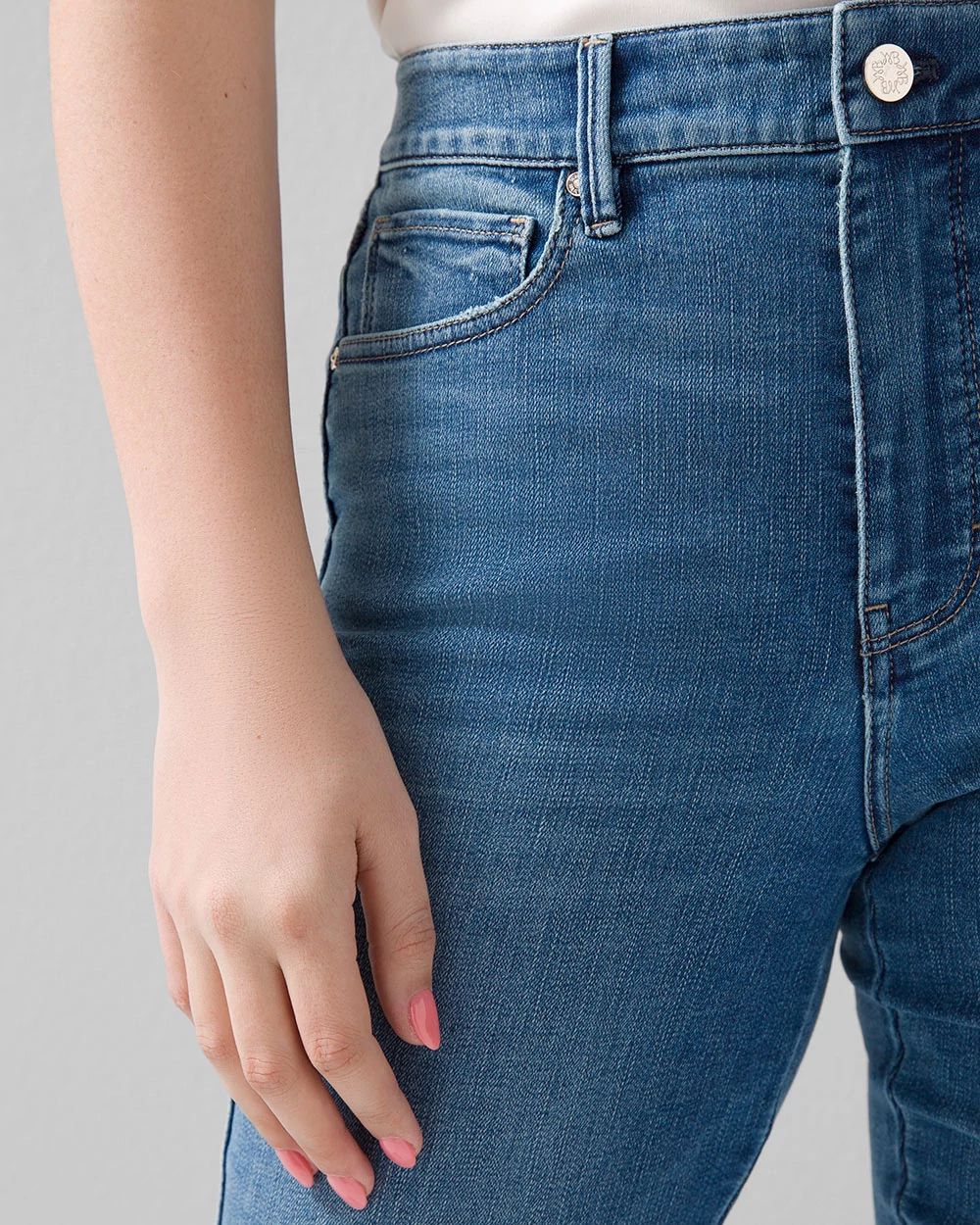 Curvy High-Rise Everyday Soft Denim  Skinny Flare Jeans