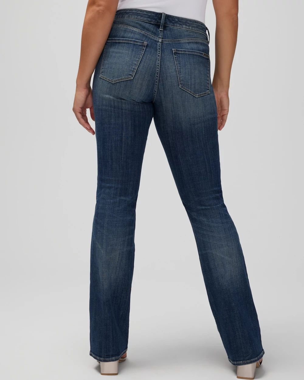 Curvy Mid-Rise Everyday Soft Denim  Bootcut Jeans