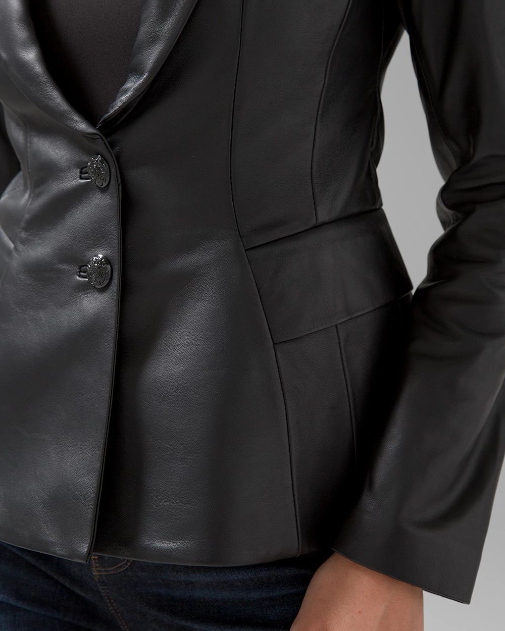 WHBM® Leather Signature Blazer
