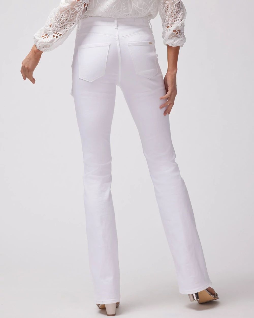 High-Rise Cargo Skinny Flare Jeans