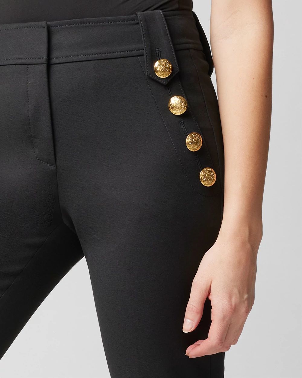 WHBM® Jolie Button Straight Lightweight Comfort Stretch Pant