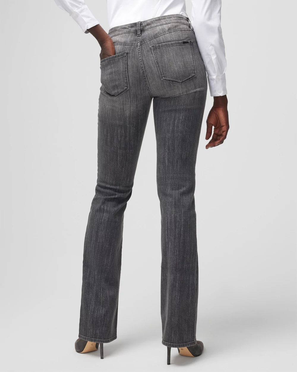 Curvy Mid-Rise Bootcut Jeans